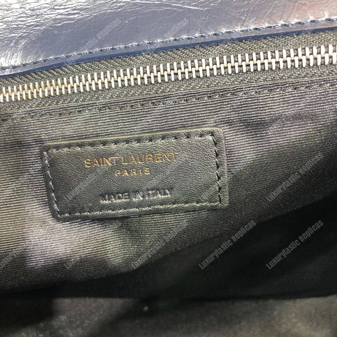 Saint Laurent Niki Medium In Vintage Leather Navy