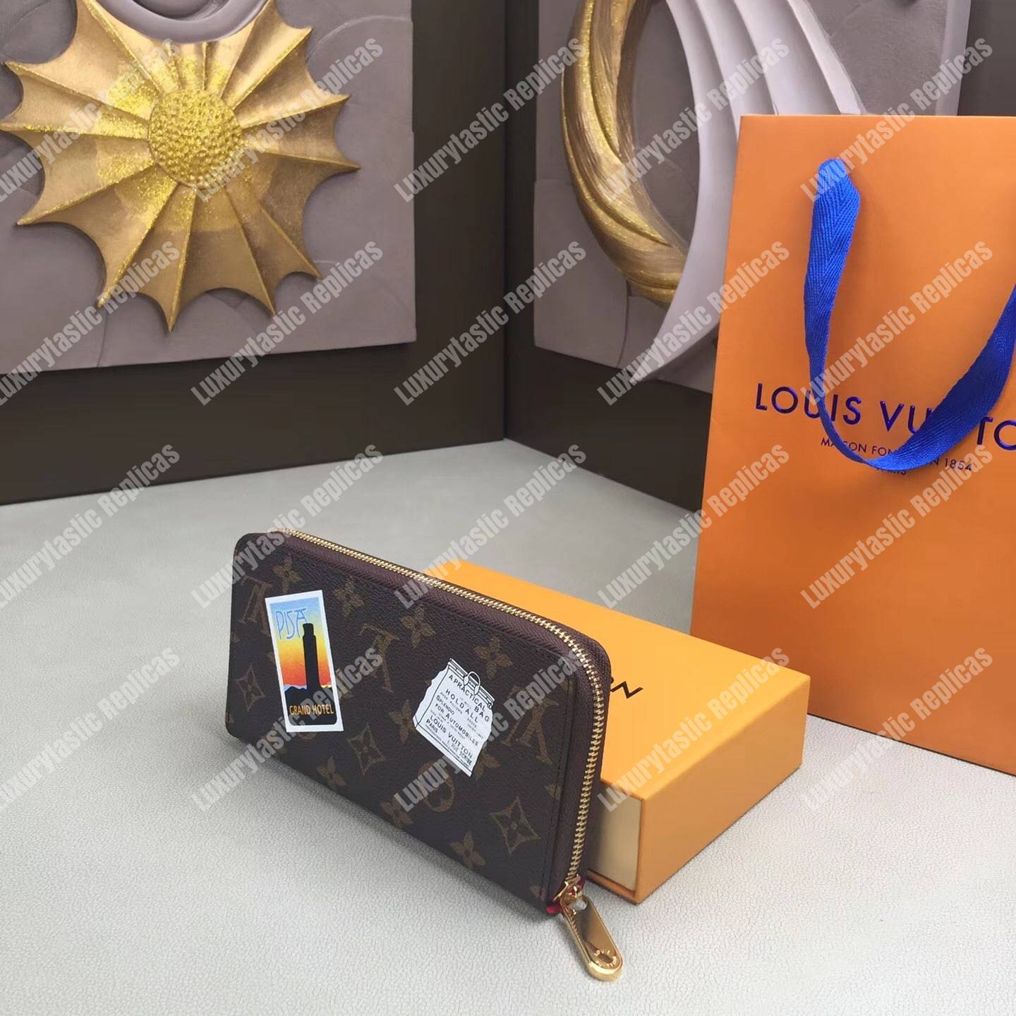 LV Zippy Wallet My LV World Tour Monogram Red