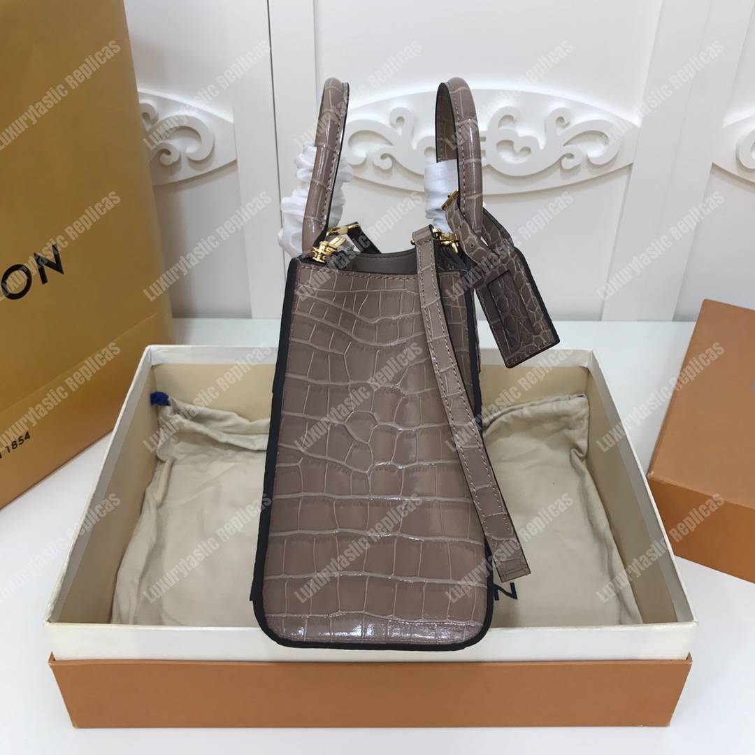 LV City Steamer PM Crocodilien Briliant Taupe