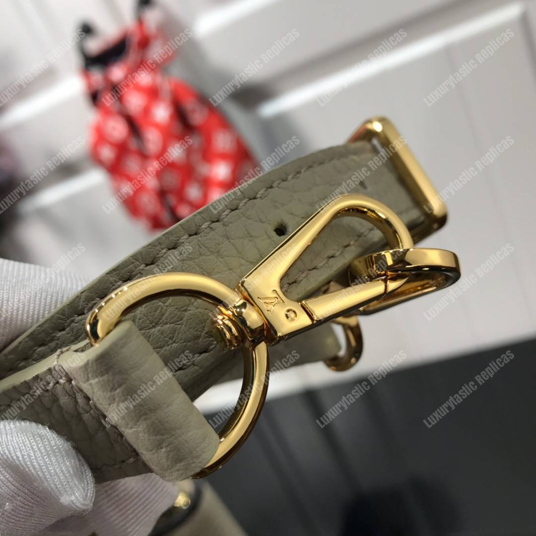 LV Capucines BB Taurillon Python Gris