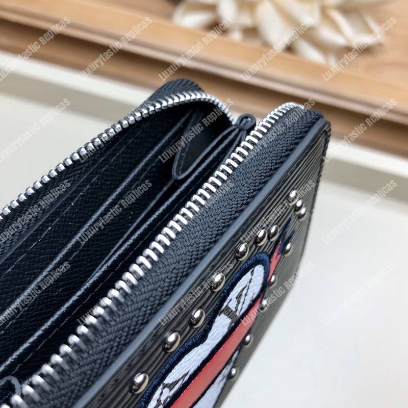 LV Special Edition Zippy Coin Purse Epi Leather Black