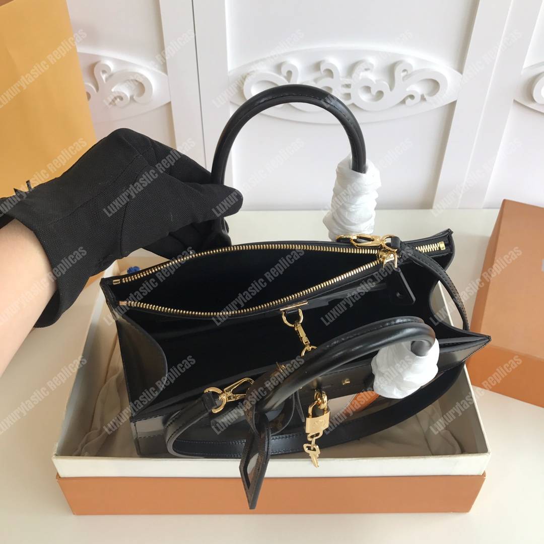 LV City Steamer MM Black / Safran Yellow / Creme Beige