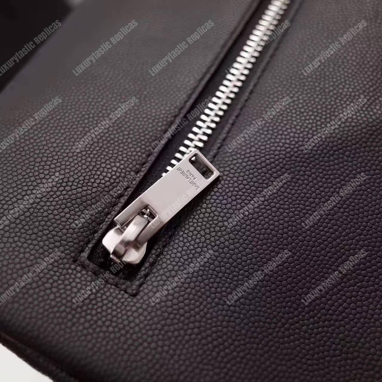 Saint Laurent Medium West Hollywood Black Textured Leather