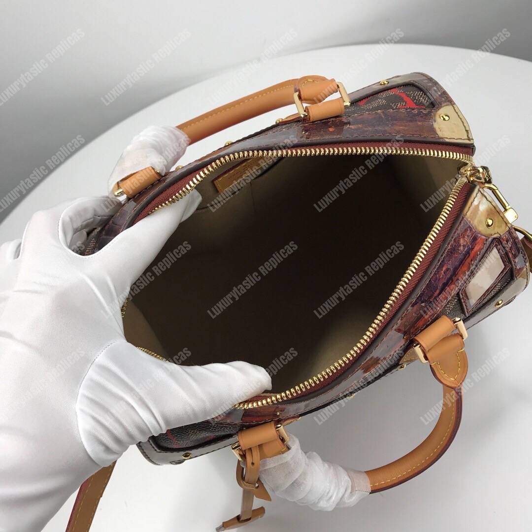 LV Speedy Bandouliere 25 Damier Time Trunk