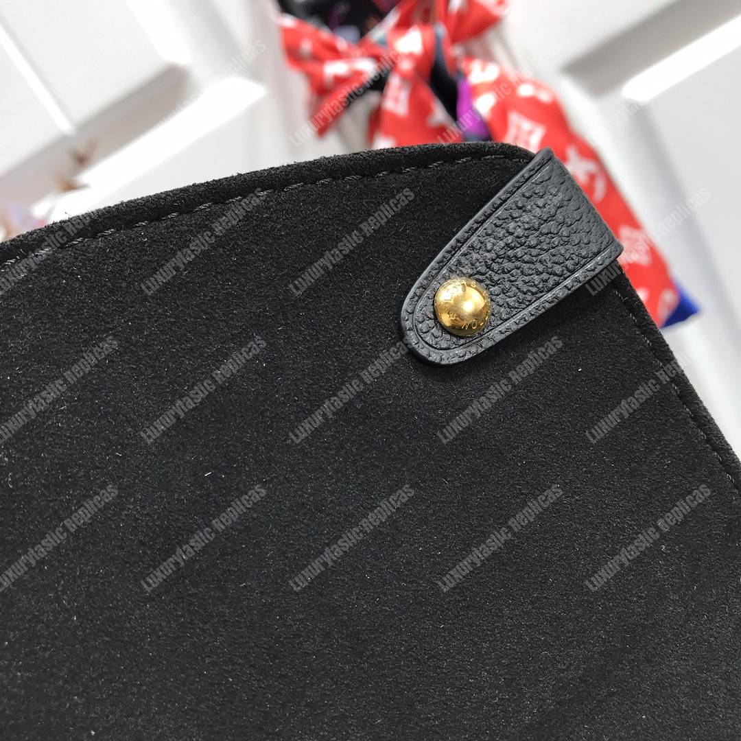 LV Georges MM Monogram Empreinte Leather Black