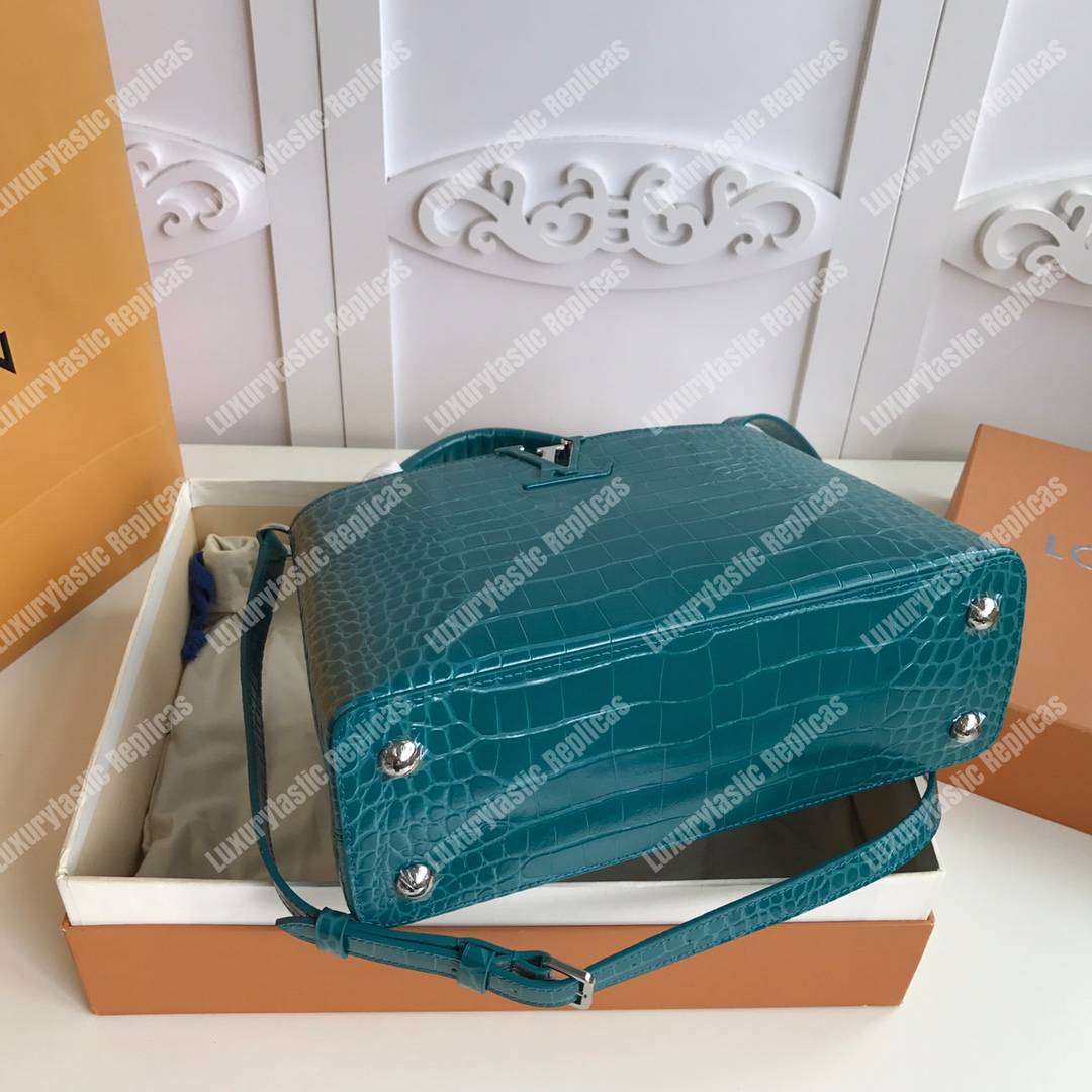 LV Capucines BB Crocodilien Mat Cactus