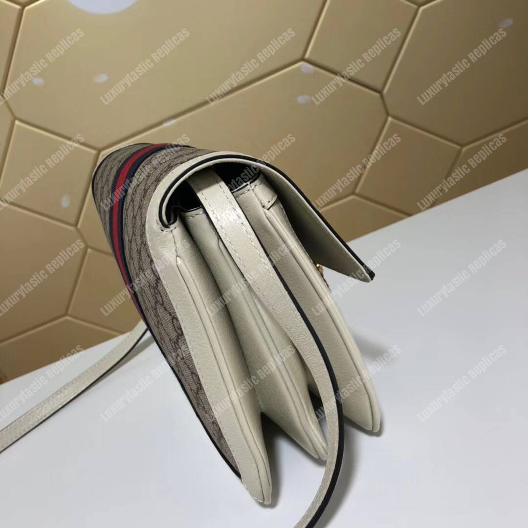 G*u*i queen margaret gg sup*e medium shoulder bag white