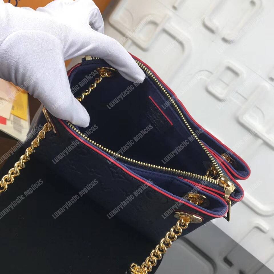 LV Surene BB Monogram Empreinte Leather Marine Rouge