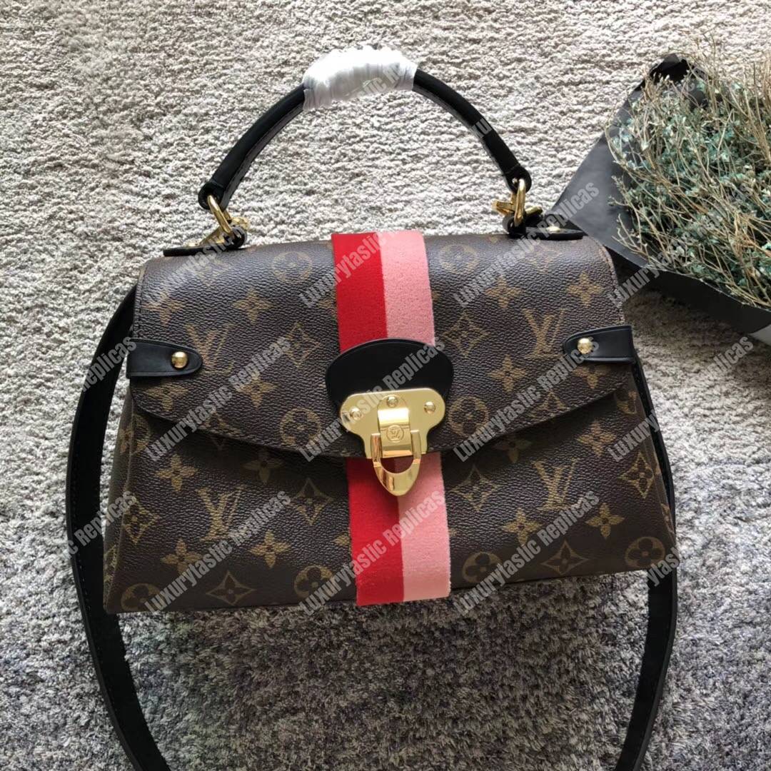 LV Georges BB Monogram Coquelicot Peche