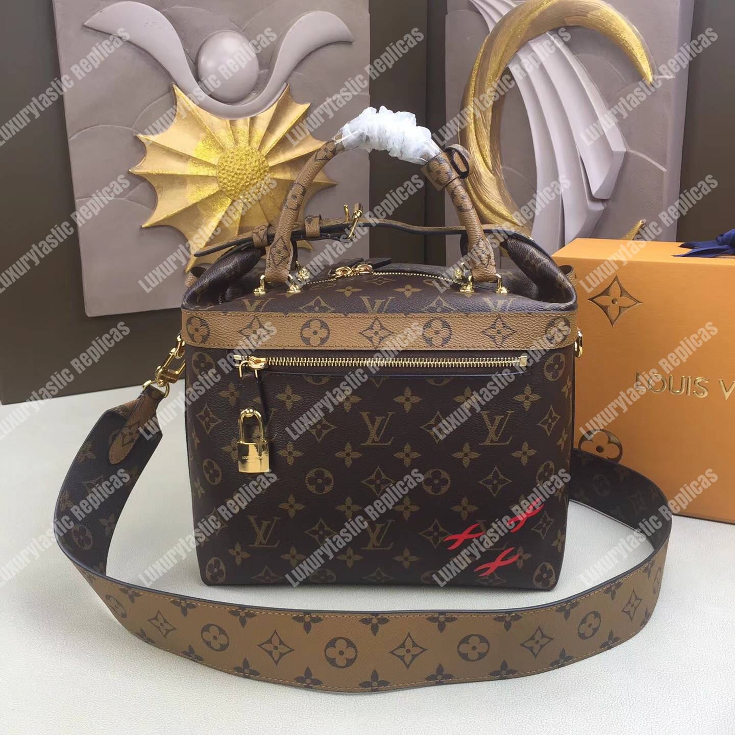 LV City Cruiser PM Tote Bag Reverse Monogram Canvas