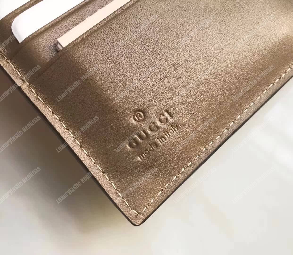 G*u*i dionysus suede wallet taupe