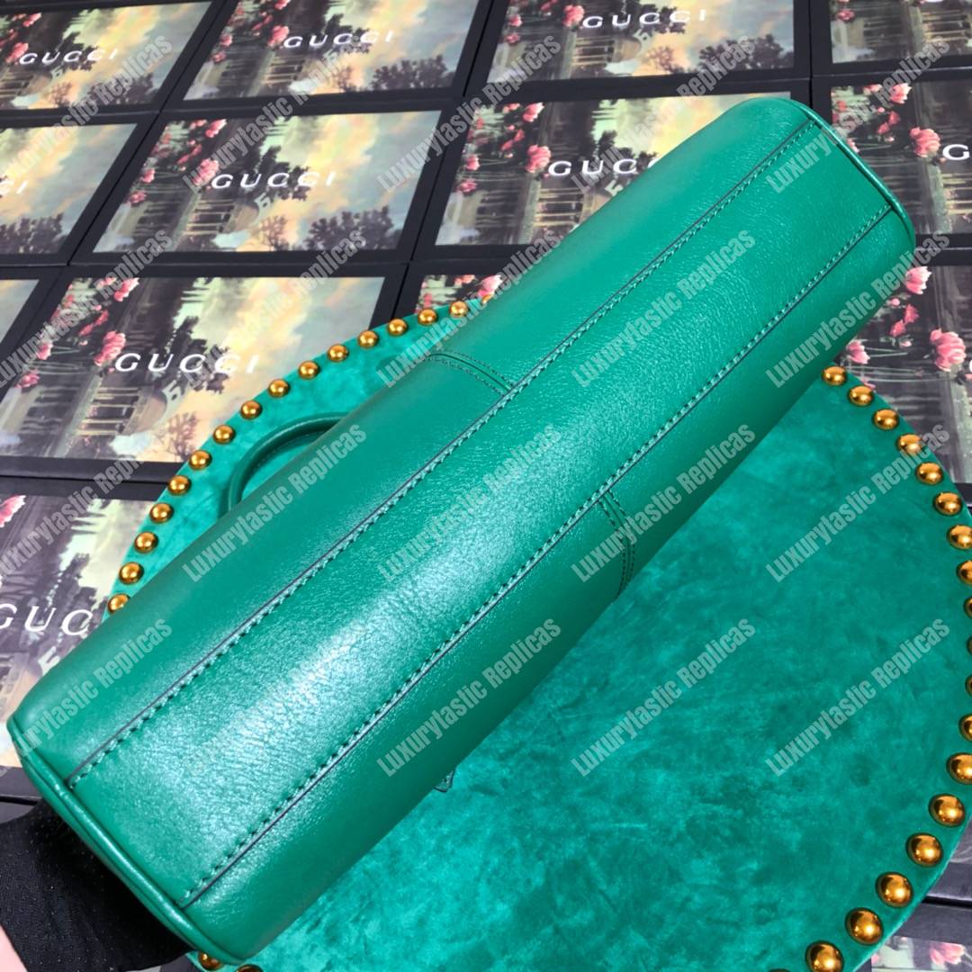 G*u*i re(belle) medium shoulder bag leather green