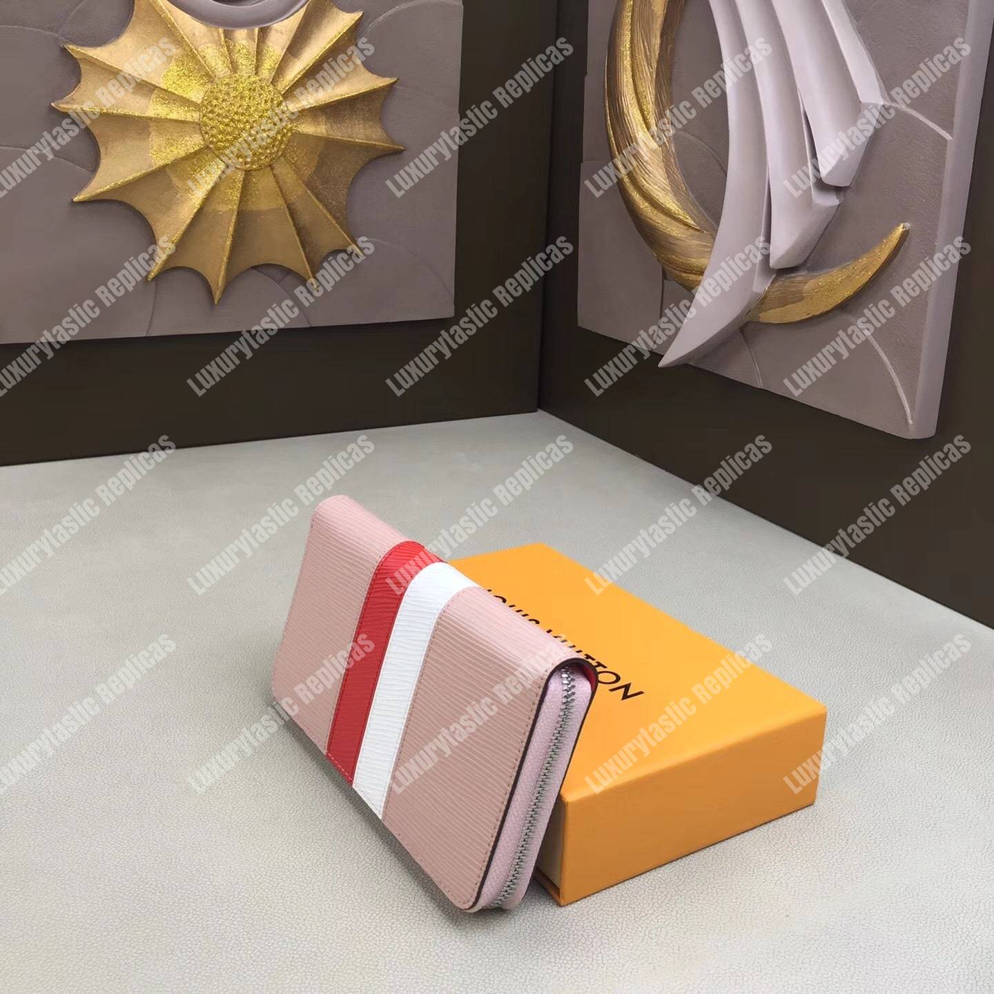 LV Zippy Wallet Epi Leather special edition Rose Ballerine