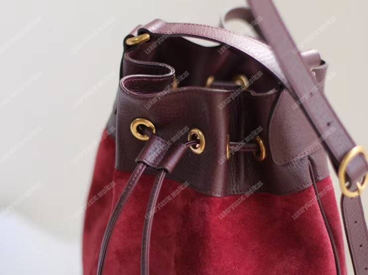 G*u*i ophidia bucket bag maroon