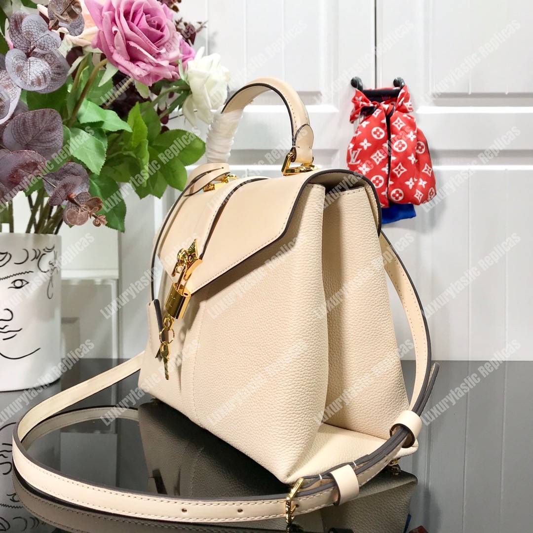 LV Rose Des Vents PM Creme Gold Padlock Handbag