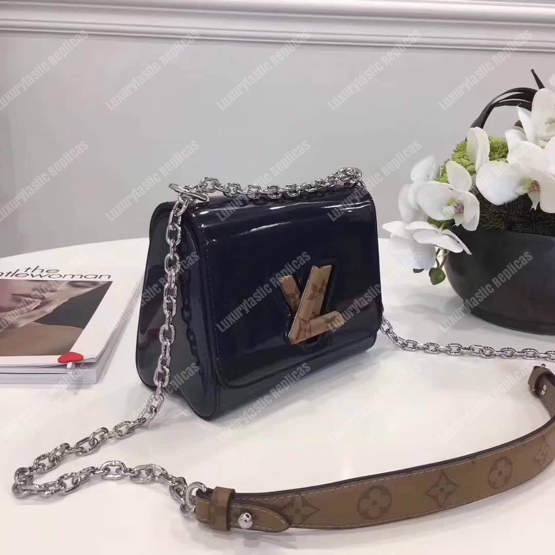 LV Twist PM Patent Leather Blue