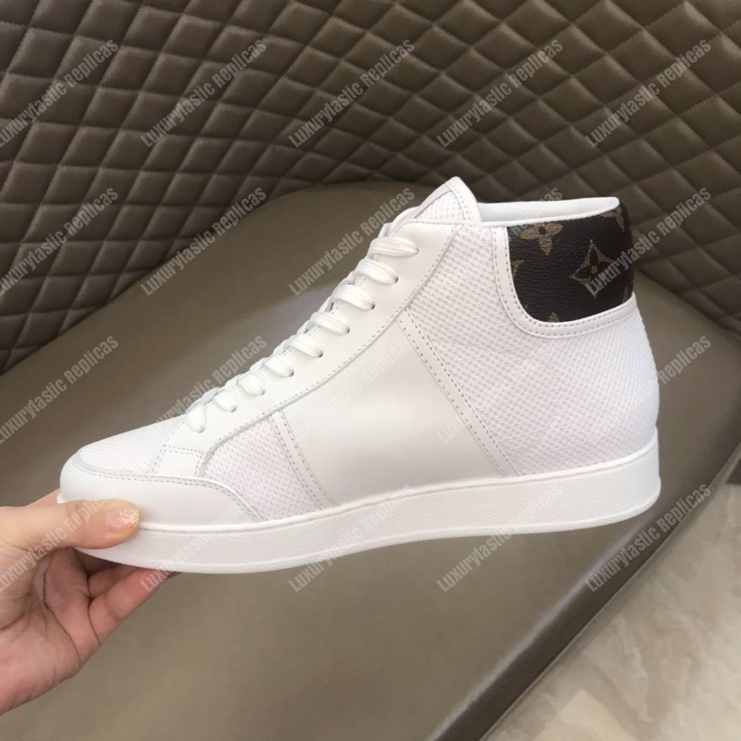 LV Rivoli Zip On The Side Sneaker Boot White