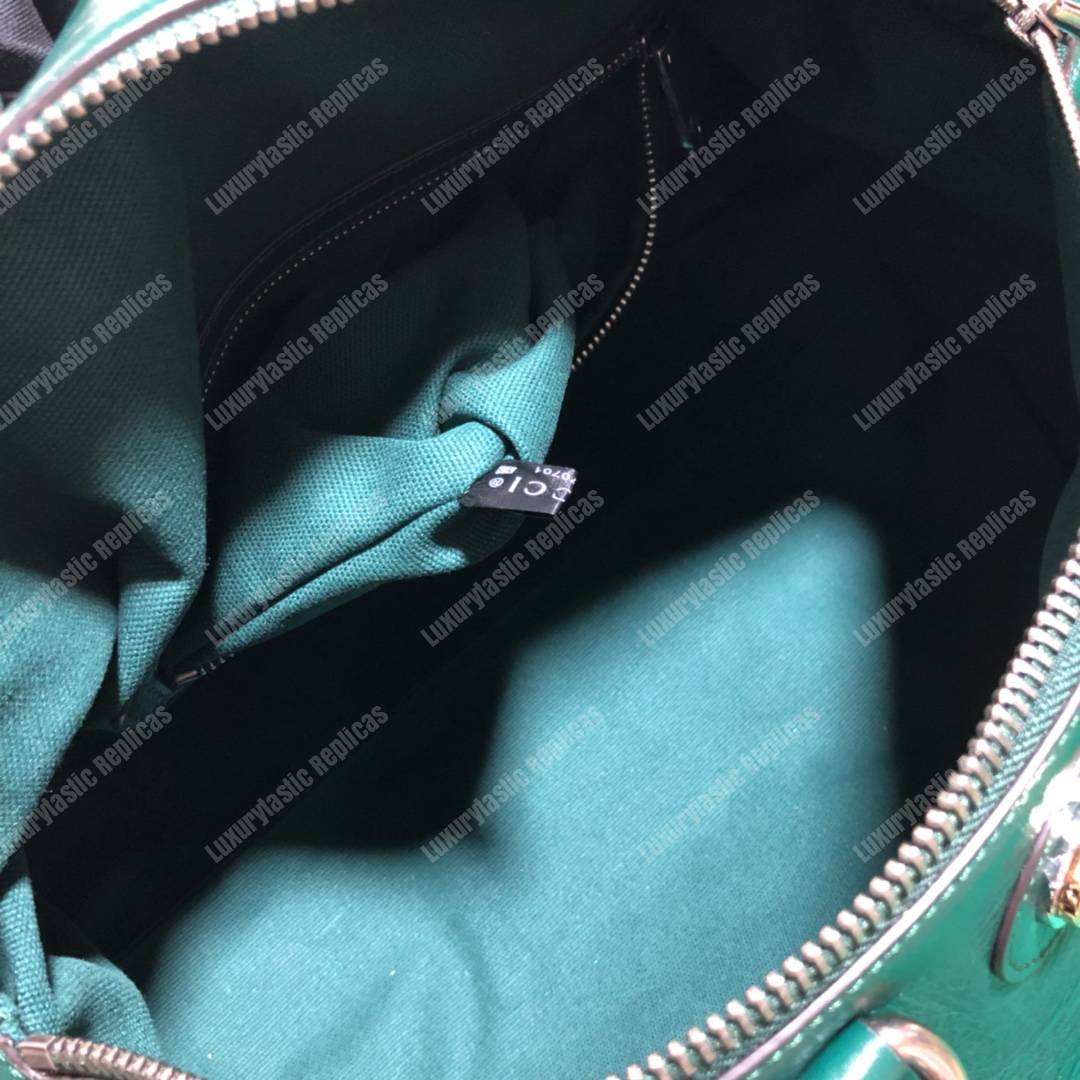 G*u*i soft leather backpack dark green