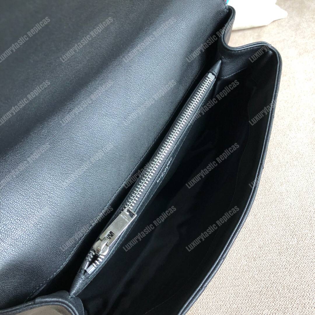 Saint Laurent Large College In Black