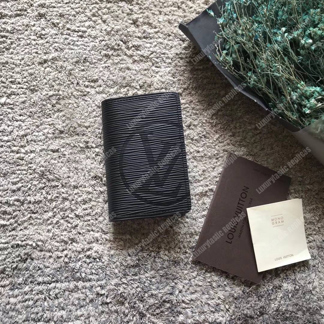 LV Pocker Organizer Epi Leather Noir