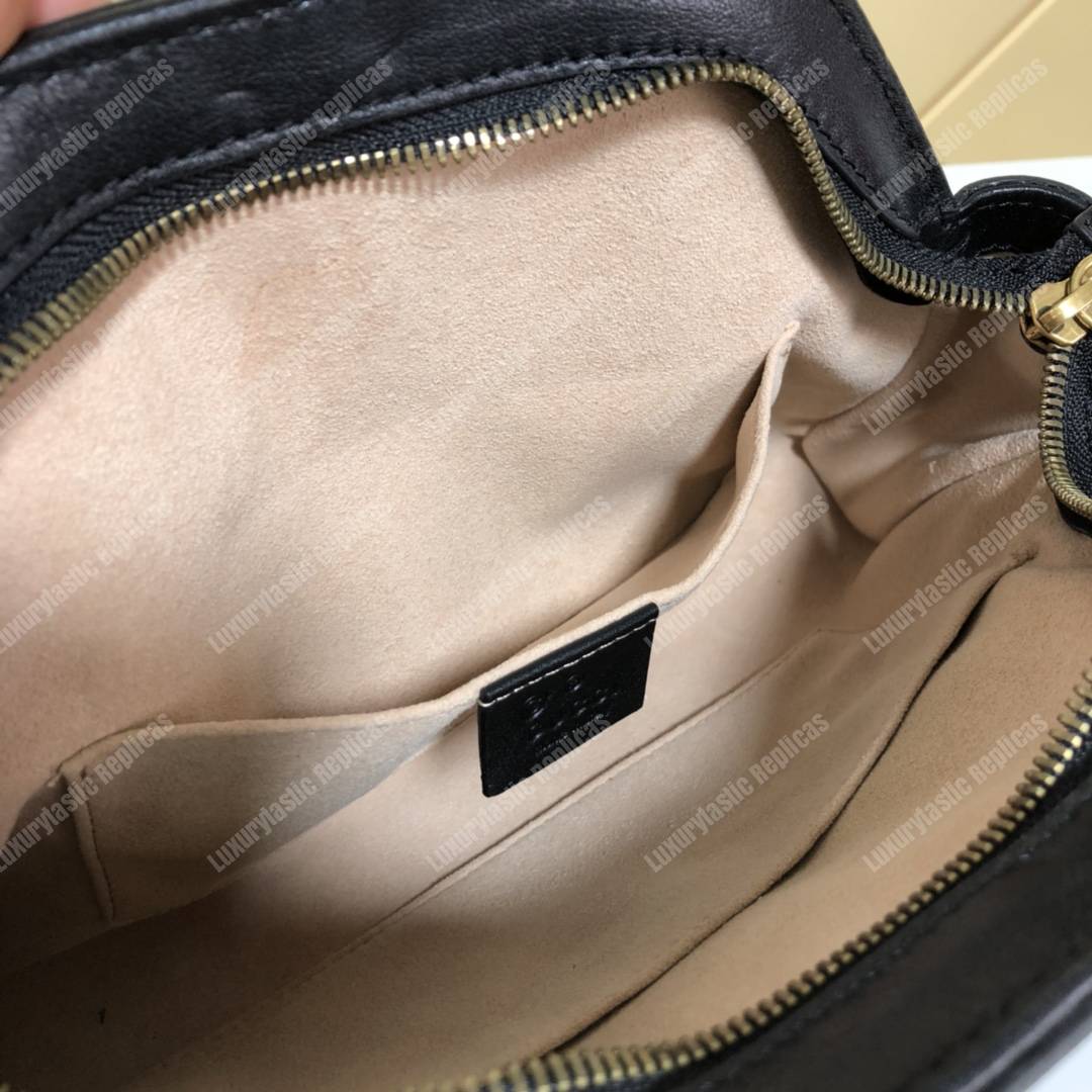 G*u*i re(belle) small shoulder bag leather black