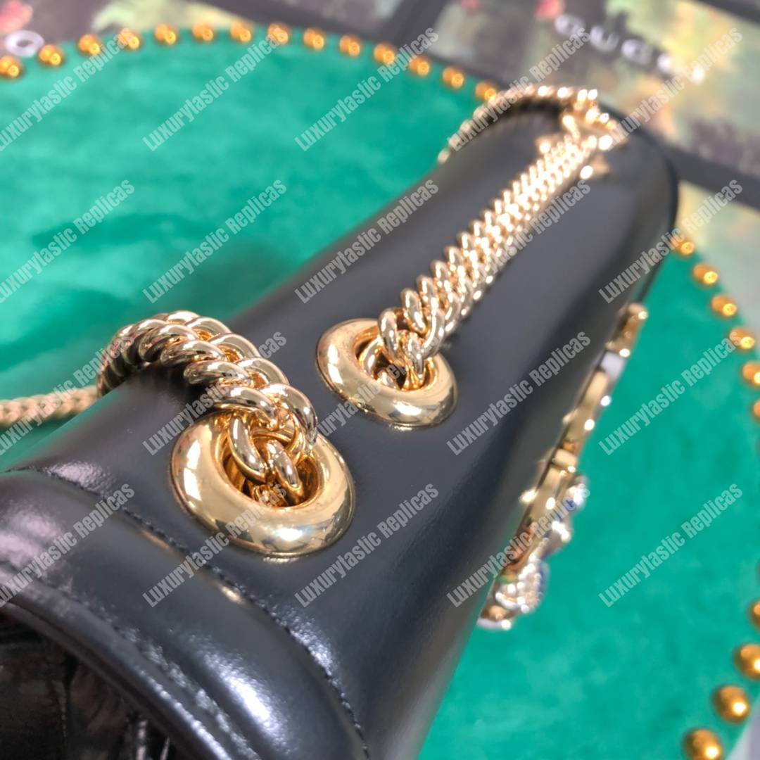 G*u*i rajah medium shoulder bag black