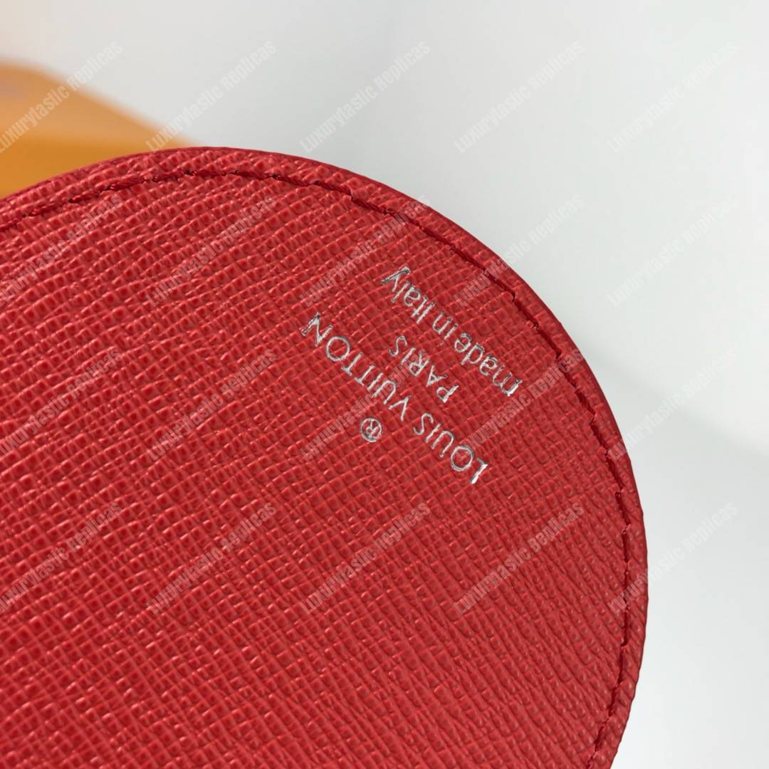 LV Mirror Bag Charm & Key Holder Epi Leather Red