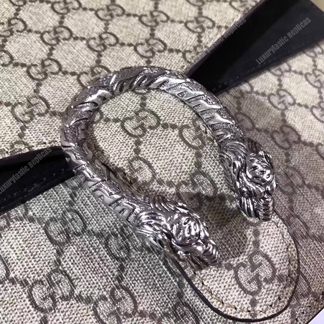 G*u*i dionysus gg sup*e shoulder bag beige black