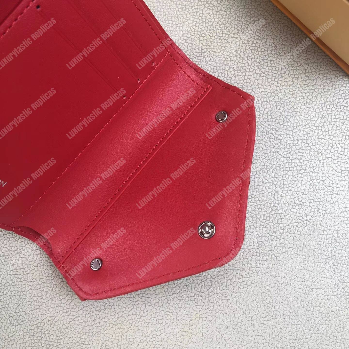 LV New Wave Compact Wallet Red