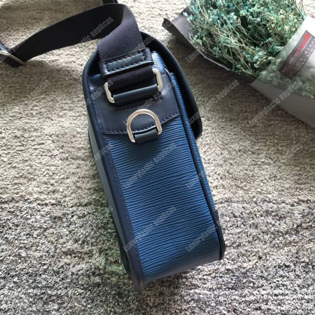 LV Messenger Bag Epi Leather Blue 2017