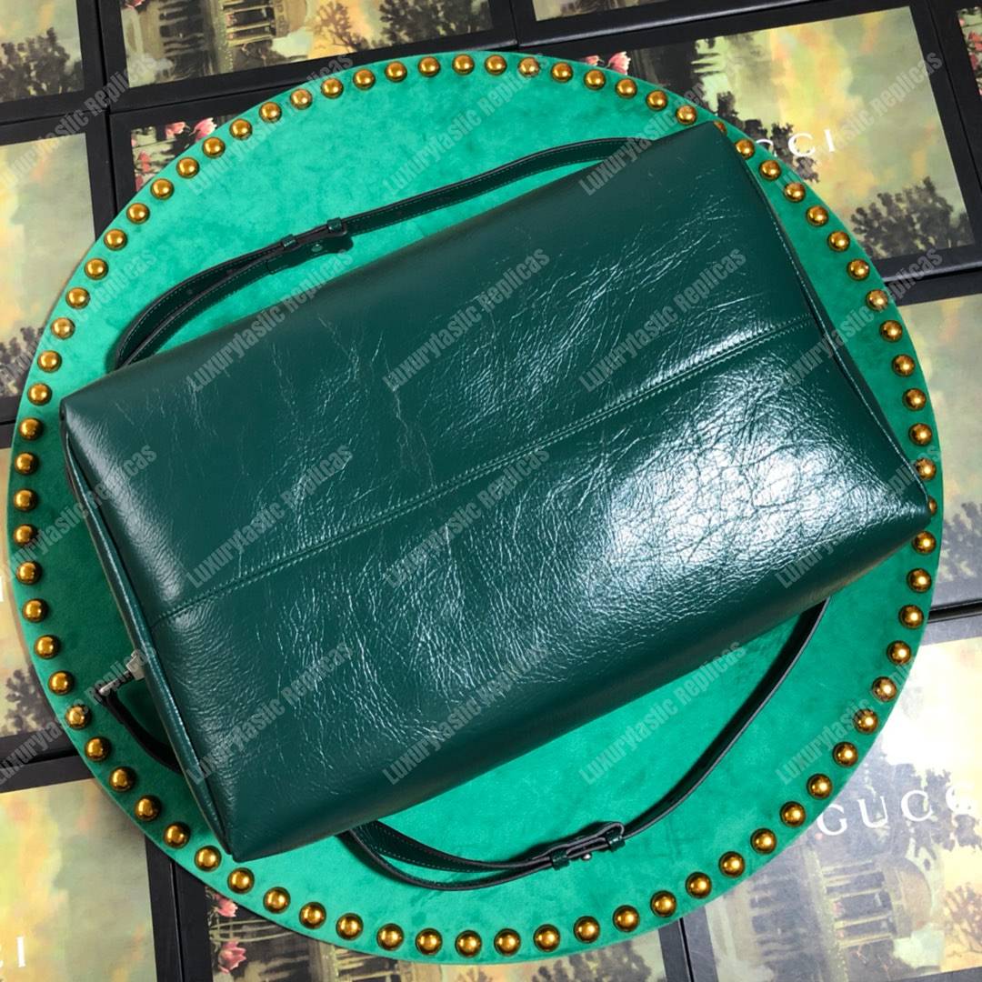 G*u*i soft leather backpack dark green