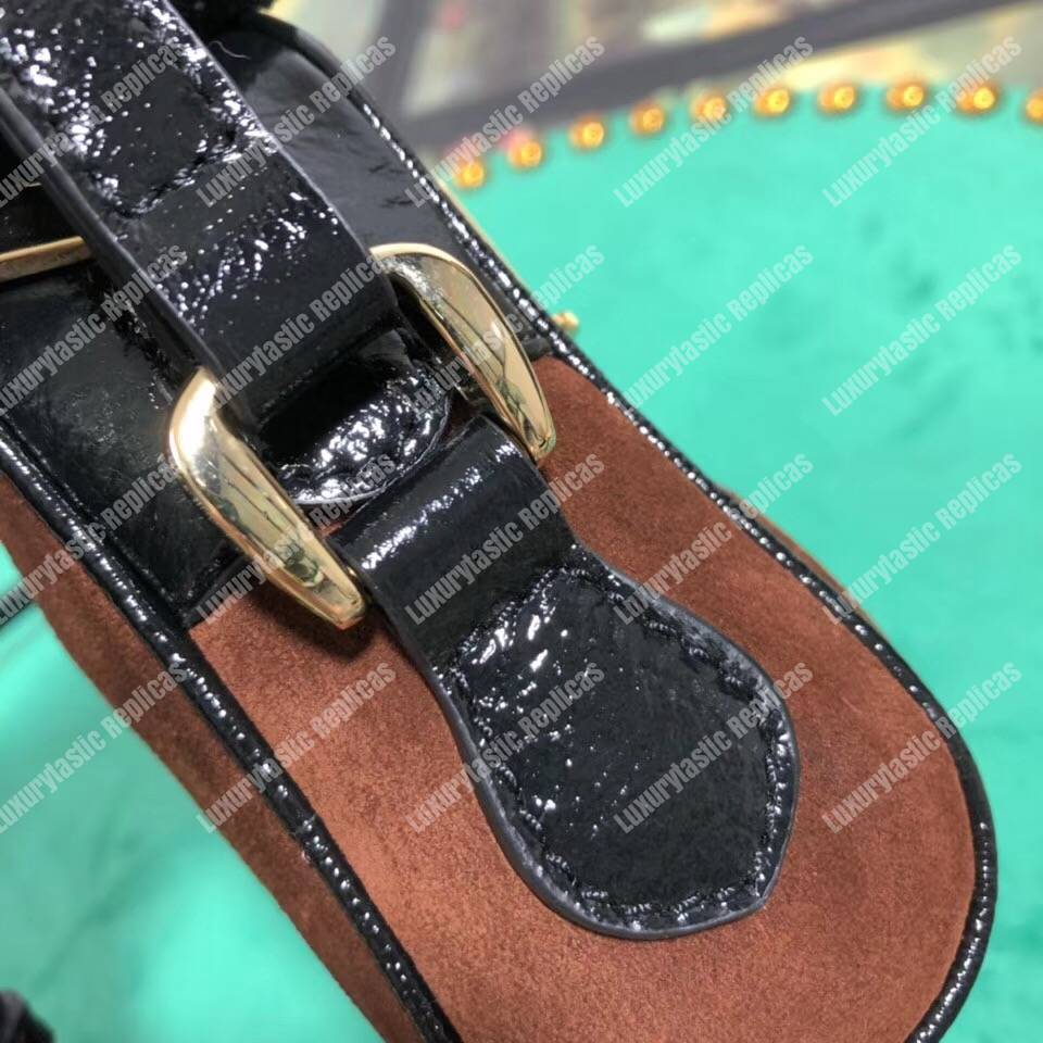 G*u*i ophidia suede mini bag chesnut