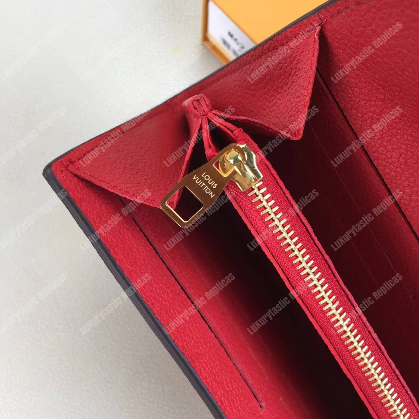 LV Metis Wallet Monogram Empreinte Leather Scarlet
