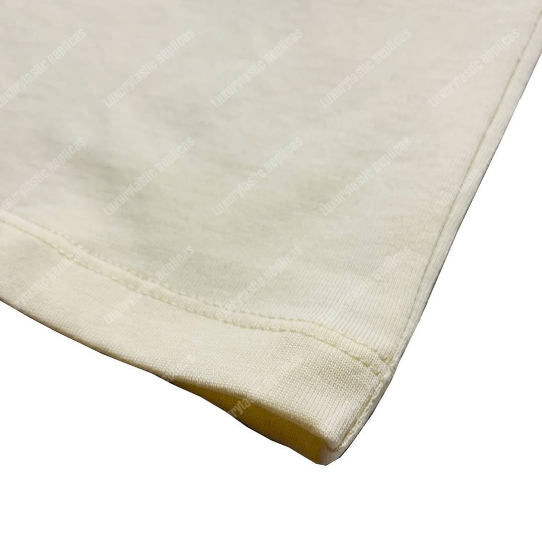 G*u*i flying pig print t-shirt cream