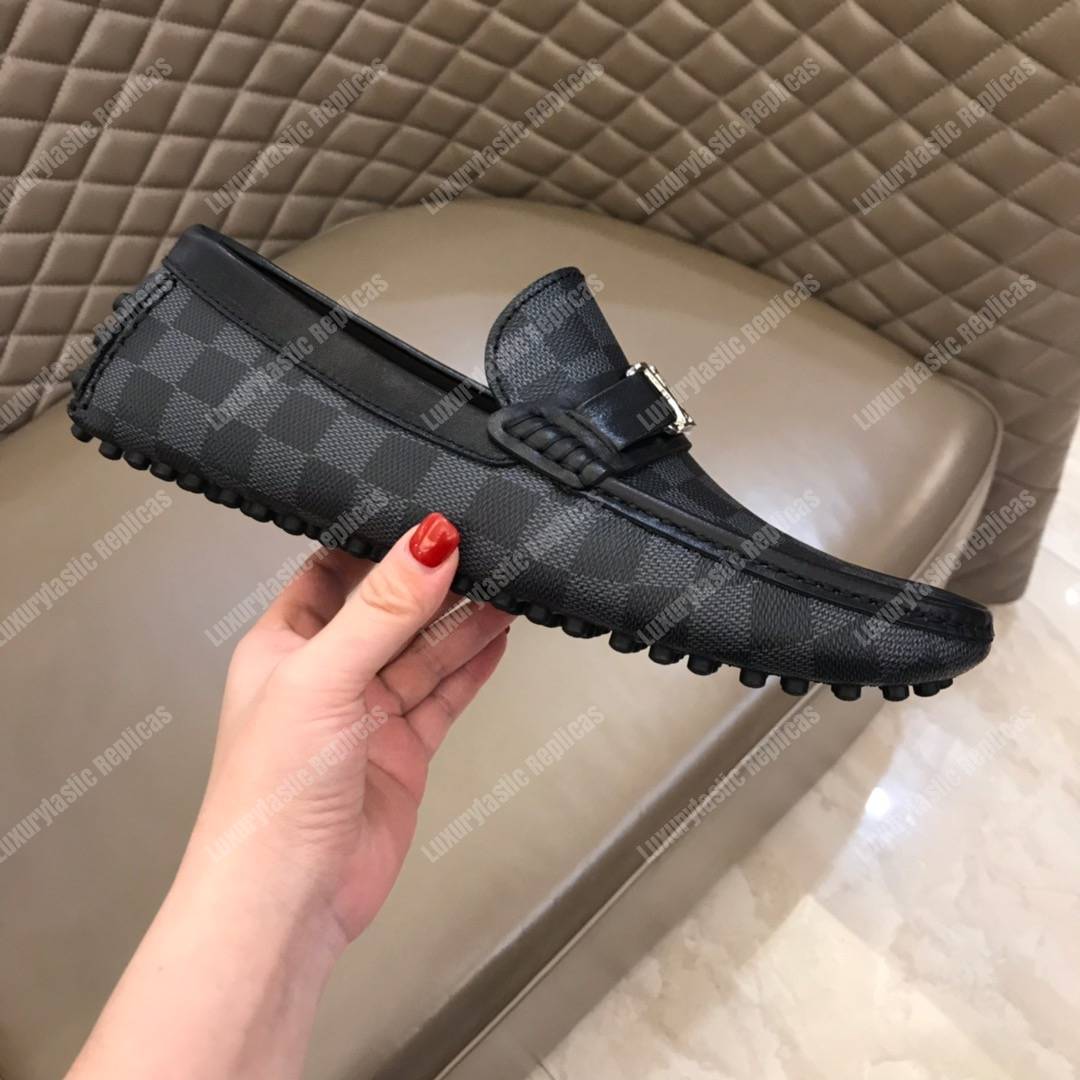 LV Hockenheim Mocassin Damier Graphite