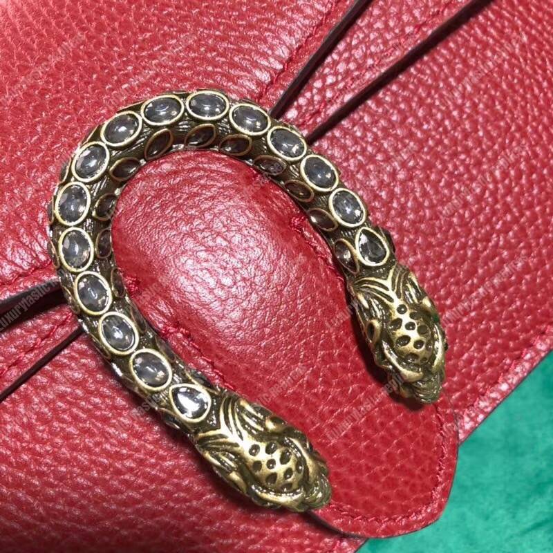 G*u*i dionysus leather small bag red