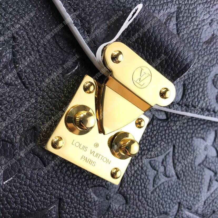 LV Pochette Metis Monogram Empreinte Leather Noir