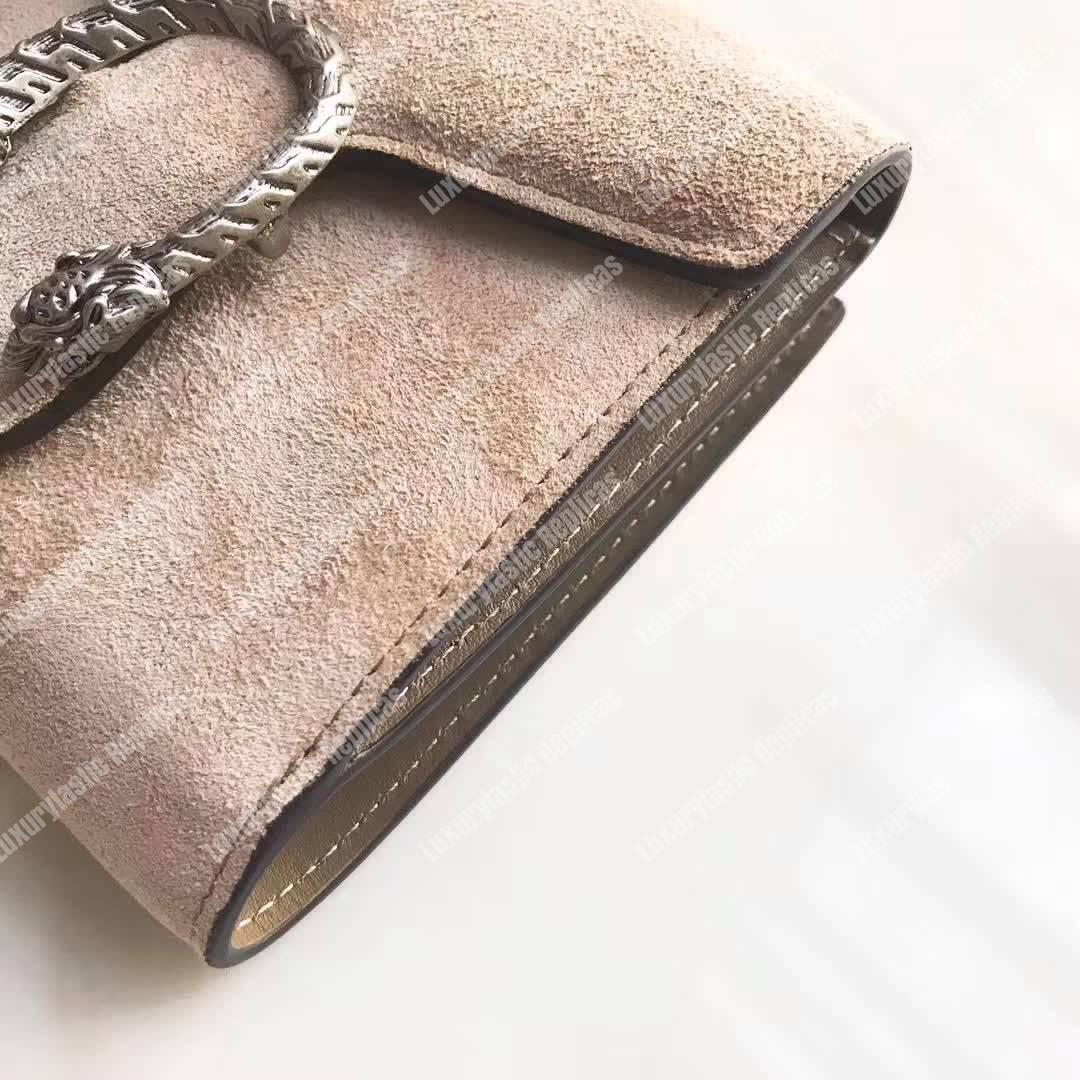 G*u*i dionysus suede wallet taupe