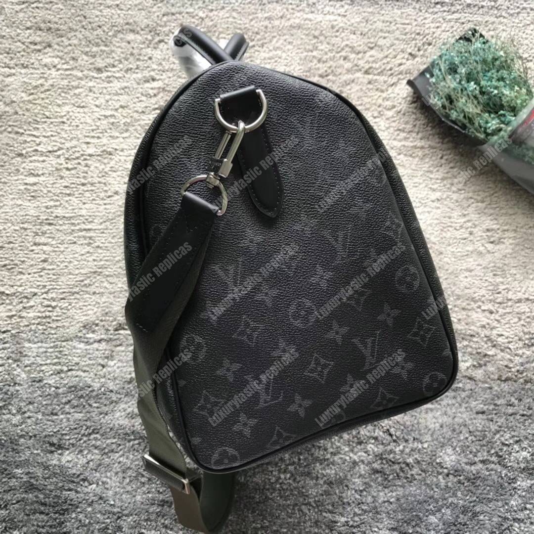 LV Keepall Bandouliere 45 Monogram Eclipse Canvas