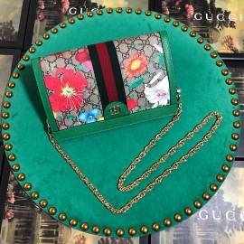 G*u*i ophidia gg flora small shoulder bag green