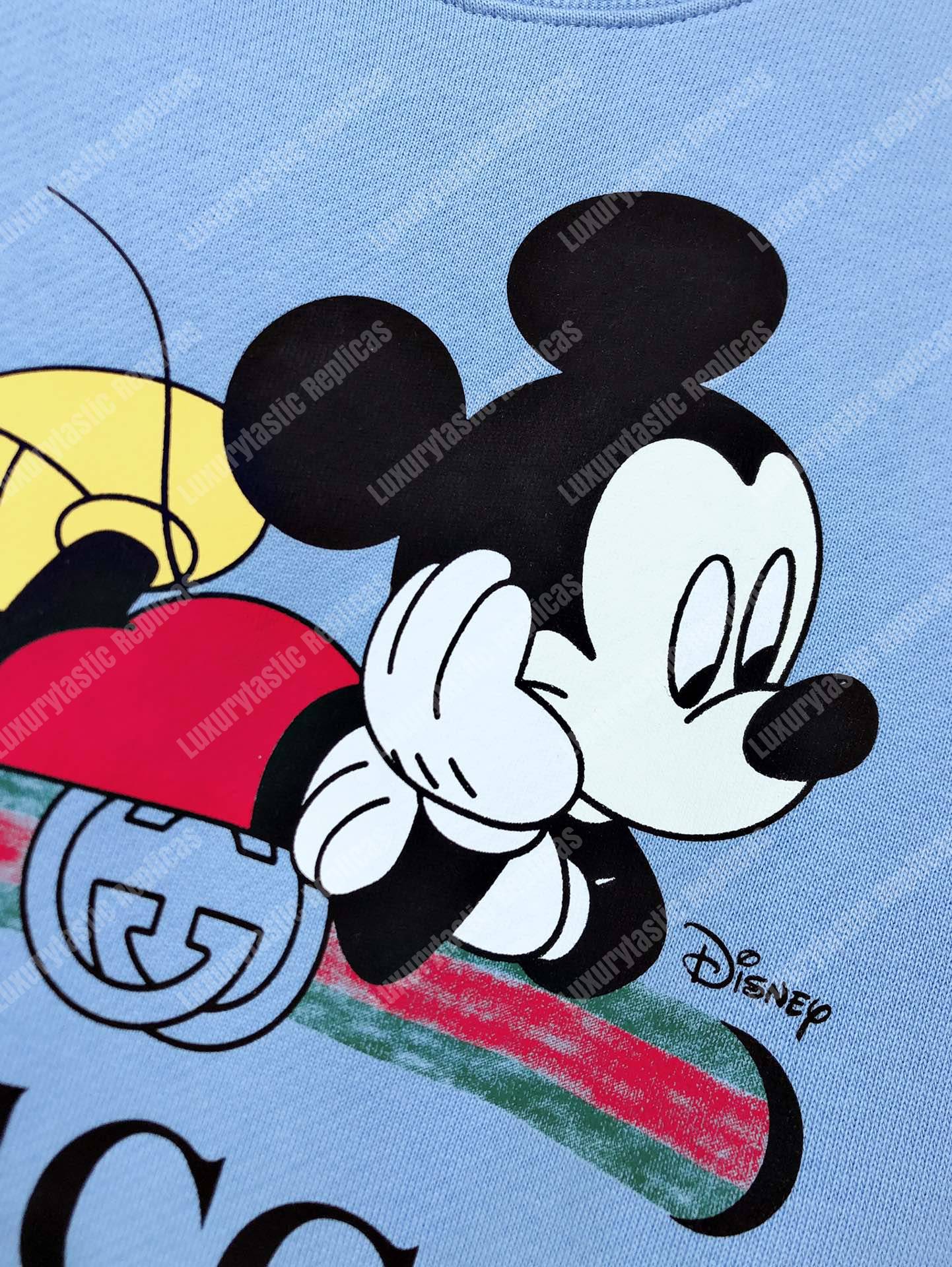 G*u*i disney x G*u*i oversize sweatshirt light blue