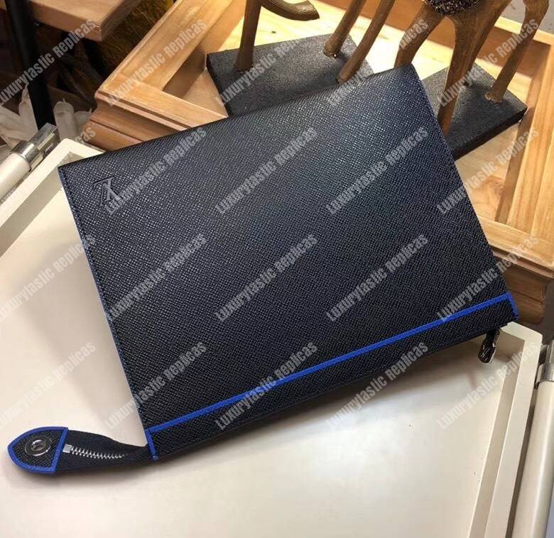 LV Pochette Voyage Taiga Leather
