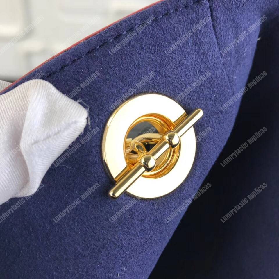 LV Surene MM Monogram Empreinte Leather Marine Rouge