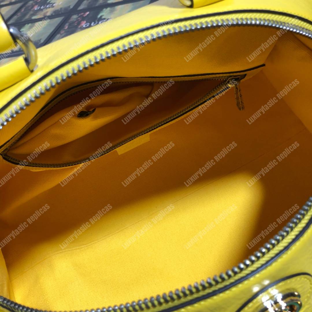 G*u*i soft leather backpack yellow