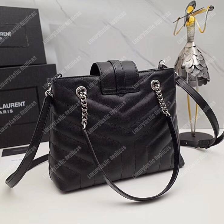 Saint Laurent Small Loulou Shopping Bag Black