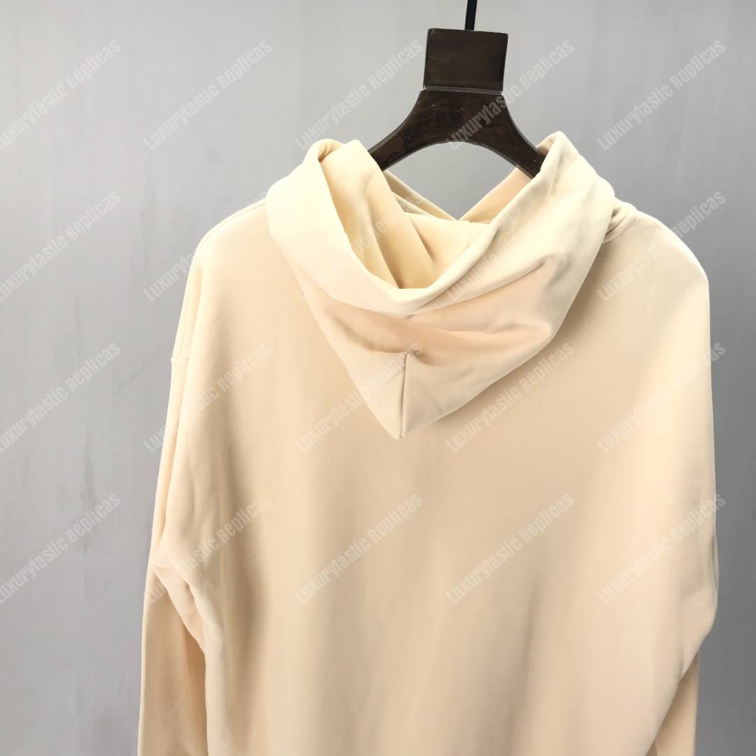 G*u*i print hooded sweatshirt beige