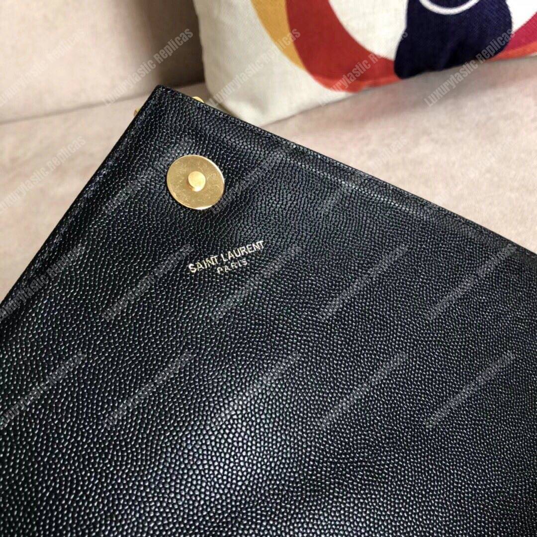 Saint Laurent Large Envelope Chain Bag Black