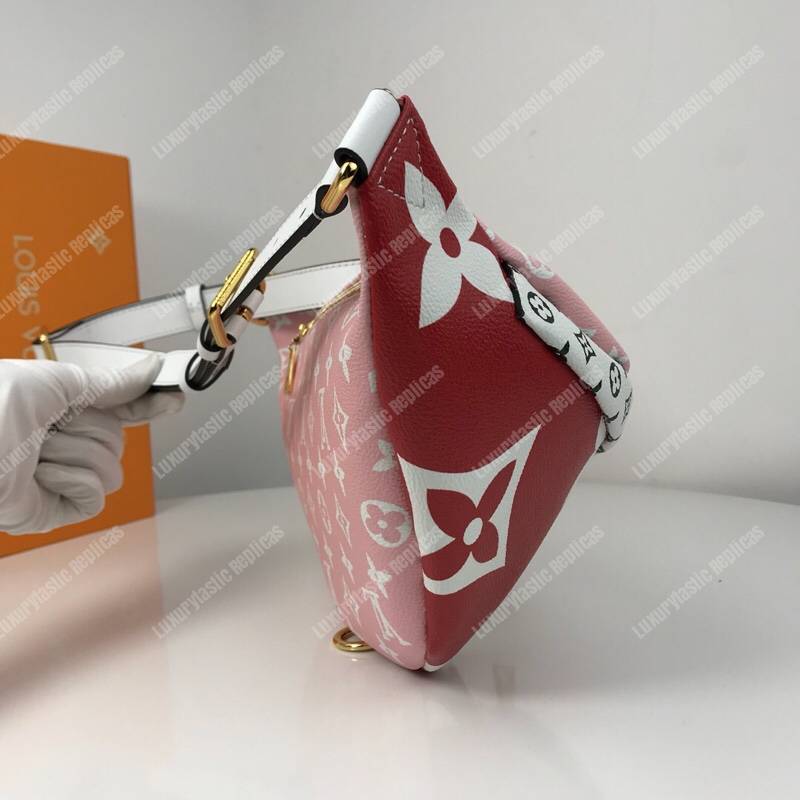 LV Giant/Mini Monogram Canvas Bumbag Red/Pink