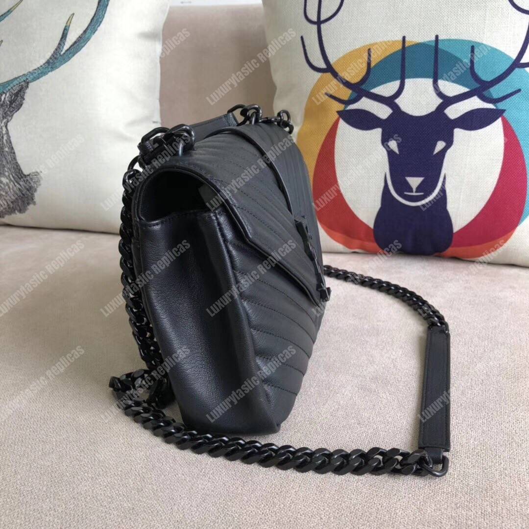 Saint Laurent Medium College Bag In Black