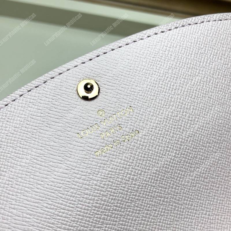 LV Emilie Wallet Monogram Rose Ballerine